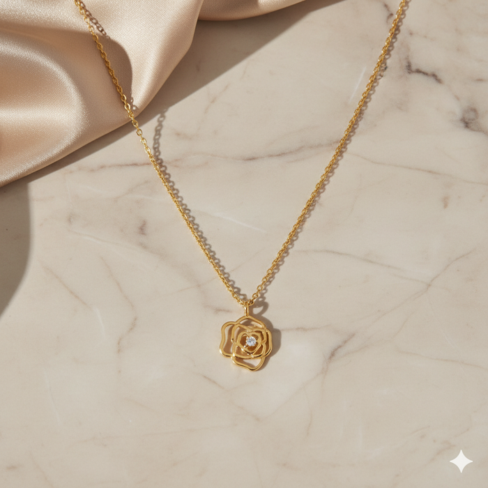 Bloom in Silver & Gold Plated Necklaces