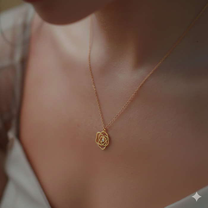 Bloom in Silver & Gold Plated Necklaces